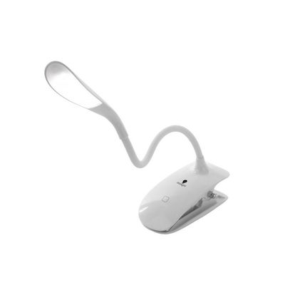 Clip-On LED Reading Light  Rechargeable & Flexible Neck Book Lamp with Adjustable Brightness  Perfect for Bedtime Reading & Travel