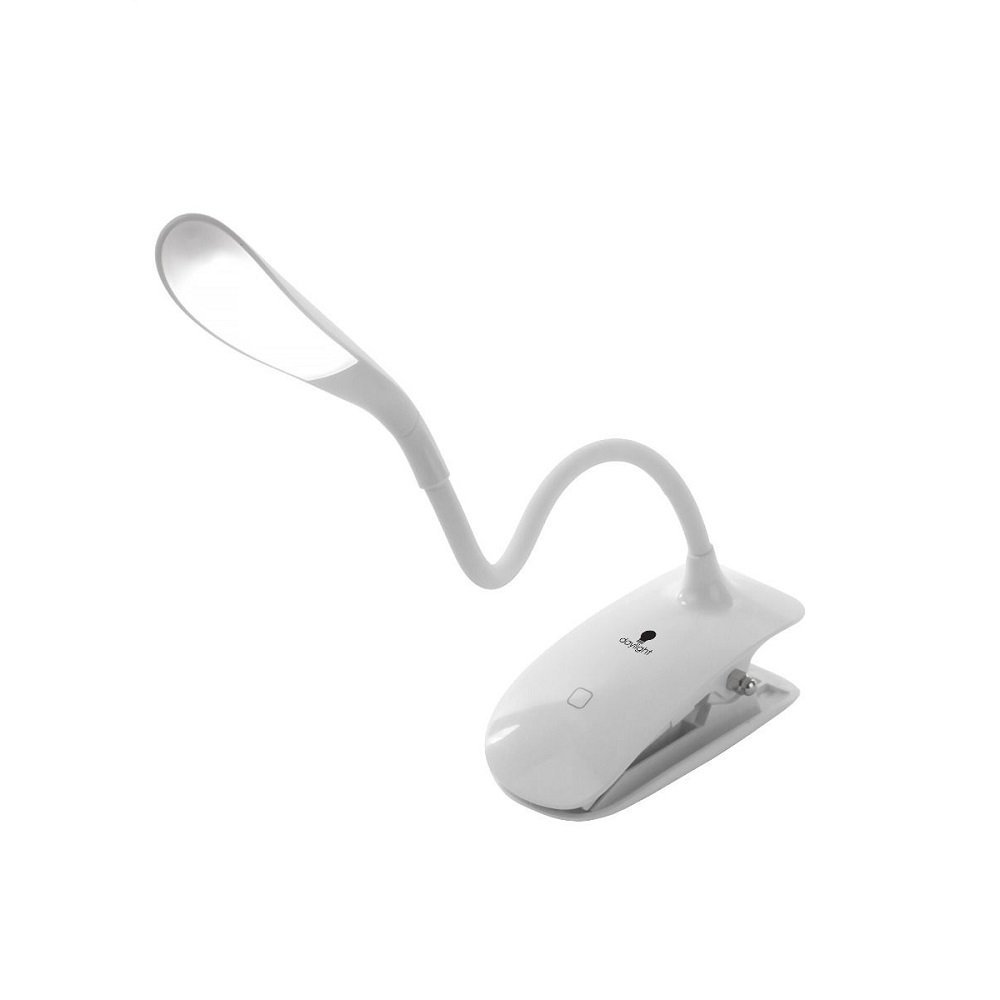 Clip-On LED Reading Light  Rechargeable & Flexible Neck Book Lamp with Adjustable Brightness  Perfect for Bedtime Reading & Travel