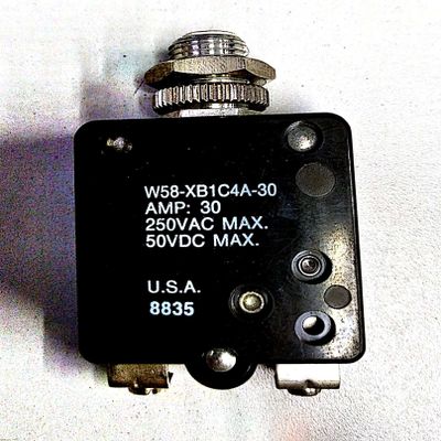 W58-XB1C4A-30 NTE Equvilent NTE R58-30A 30A Circuit Breaker