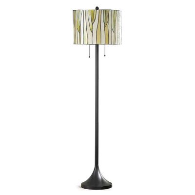 HOMEGLAM Barossa Modern Tiffany Floor Lamp, Tiffany Lamp, Floor Lamp - Green