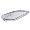 FENIFOX Wireless Bluetooth Mouse, Ultra-Thin Flat and Slim Silent USB-C Rechargeable Travel Mini Portable Mouse for Mac iPad Laptop MacBook Tablet Chromebook - White and Silver view 1