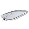 FENIFOX Wireless Bluetooth Mouse, Ultra-Thin Flat and Slim Silent USB-C Rechargeable Travel Mini Portable Mouse for Mac iPad Laptop MacBook Tablet Chromebook - White and Silver view 2