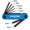 Park Tool FWS-2 Fold-Up Wrench Set Tool,Blue/Green view 2