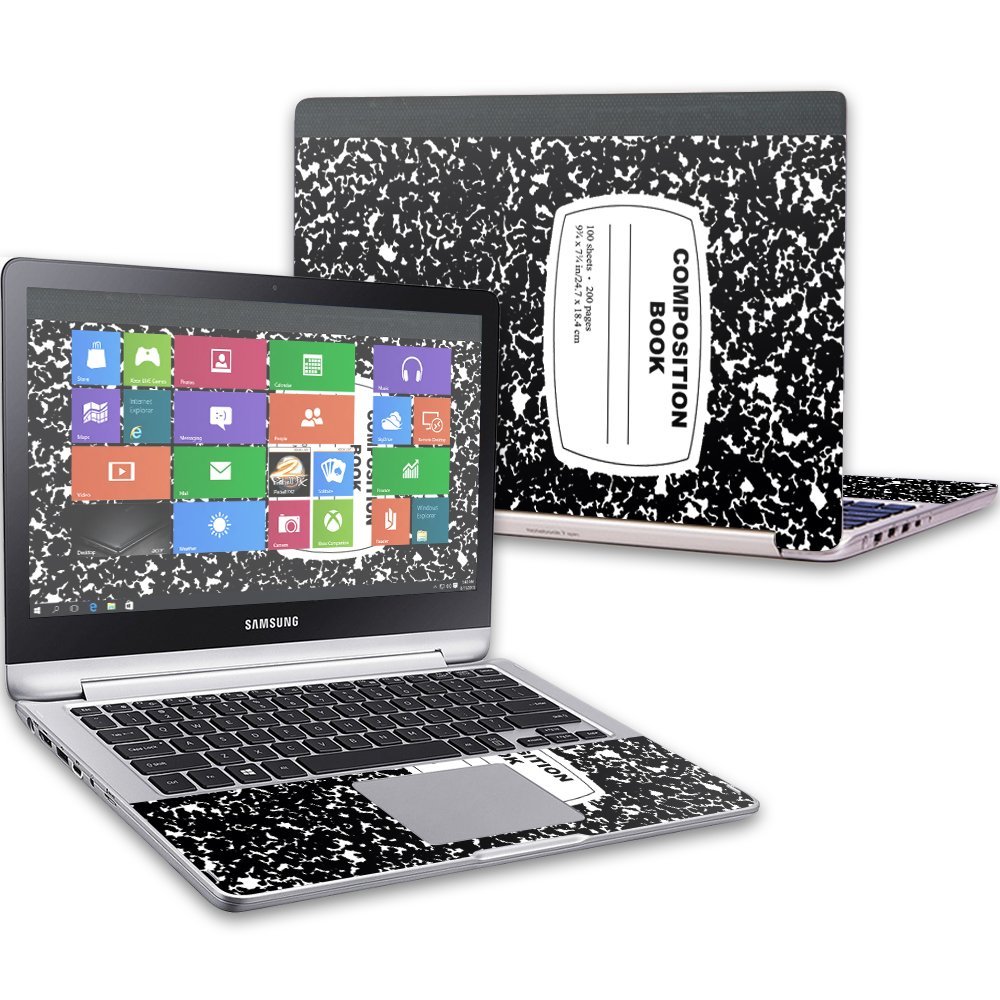 MightySkins Skin Compatible with Samsung Notebook 7 Spin 13.3" (2016) wrap Cover Sticker Skins Composition Book