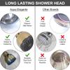 Aqua Elegante Low Water Pressure Shower Heads - Best High Pressure Boosting Wall Mount Showerhead - Indoor And Outdoor Modern Bath Spa Head, 2.5 GPM - Polished Brass view 3