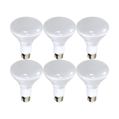 Satco S28547-7.5 Watt; BR30 LED; 3500K; Medium Base; 120 Volt (6 Pack)