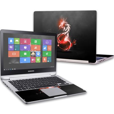 MightySkins Skin Compatible with Samsung Notebook 7 Spin 13.3" (2016) wrap Cover Sticker Skins Tribal Dragon