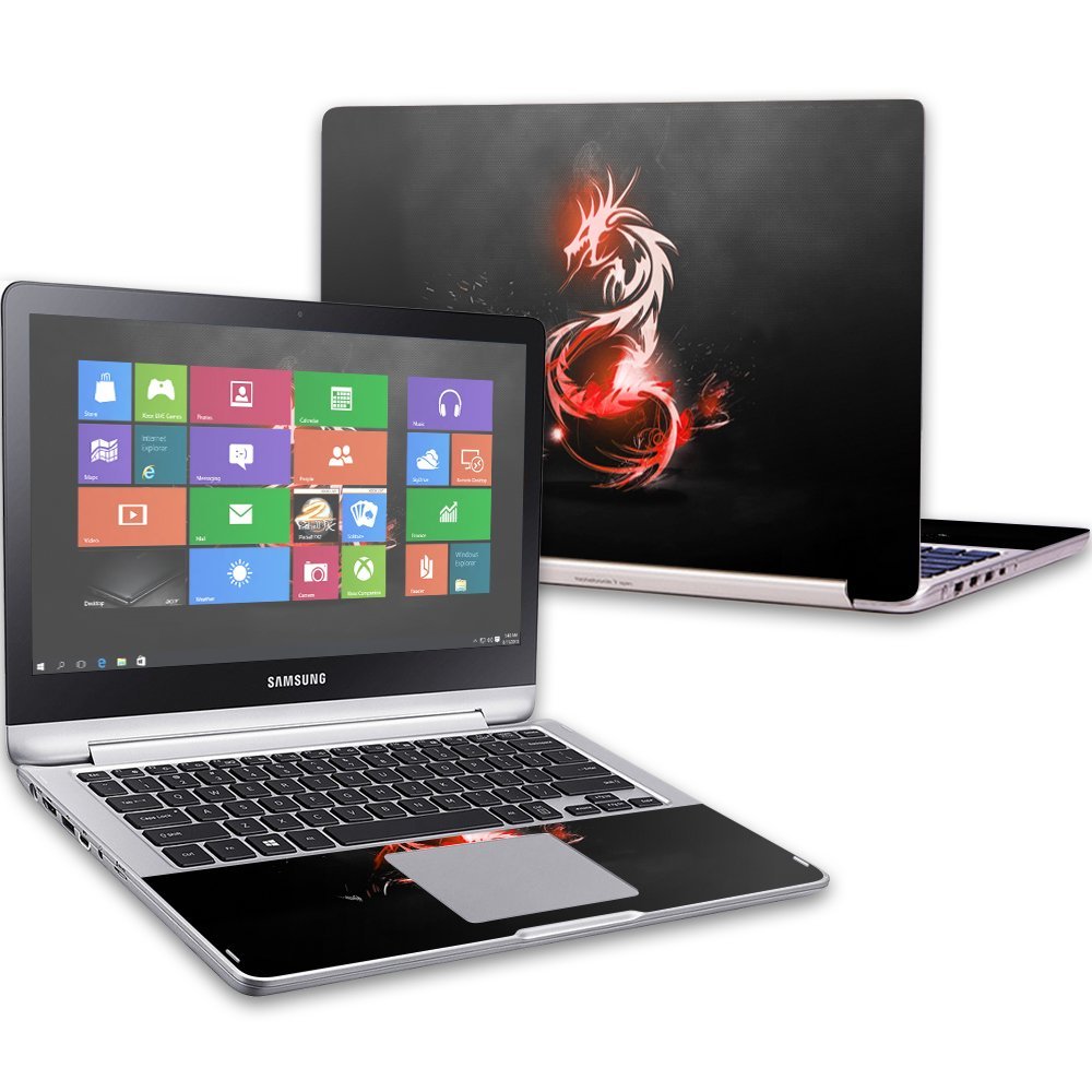 MightySkins Skin Compatible with Samsung Notebook 7 Spin 13.3" (2016) wrap Cover Sticker Skins Tribal Dragon