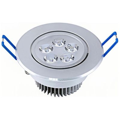 MODOAO 5W LED Ceiling Light Downlight with LED Driver,AC85-265V,5500K,Not Dimmable,Retrofit LED Recessed Lighting Fixture,Cool White Spotlight Lamp
