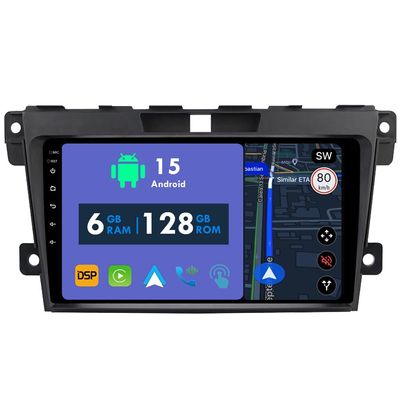 RoverOne Android 8.0 In Dash Car DVD GPS Navigation System for Mazda CX-7 CX7 2007 2008 2009 2010 2011 with Stereo Radio Bluetooth SD USB Mirror Link Touch Screen